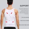 Men's Body Shapers Mens Compression Shirt Slimming Body Shaper Waist Trainer Vest Workout Tank Tops Abs Abdomen Undershirts Shapewear Shirts 230606