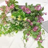 Fleurs décoratives gloire du matin Simulation plante tenture murale trompette fleur vigne Chlorophytum glycine fausse décoration balcon
