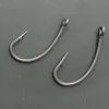 Fishing Hooks 50pcs Carp PTFE Coating High Carbon Stainless Steel Barbed for Rig Matt Black Curve Shank Hook 230606