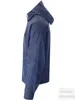 Mens Jacket Spring and Autumn Europe och America Simple Hooded Blue Long Sleeped Outwear