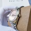 Vente chaude dames haut de gamme montre automatique mécanique anneau de forage en acier inoxydable rose coquille cadran mode tempérament femmes machine 3 J230606