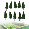 Decorative Flowers 10pcs Model Pine Tree Simulation Artificial Garden Landscape Decoration Railway Building Layout