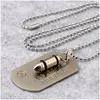 Pendant Necklaces Usa Army Dog Tag Necklace Hip Hop Women Mens Fashion Jewelry Will And Sandy Gift Drop Delivery Pendants Dhlhi