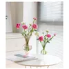 Vasos Vaso de flores para decoração de mesa sala de estar decorativa rosa mesa terrário recipientes de vidro planta de mesa