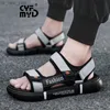 Platform Sandalet Man Unisex Anti-Slip Summer Beach Erkek Ayakkabı Yüksek Kalite Konforlu Tasarımcı Ayakkabı Boyutu 45 Erkek L230518