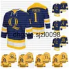 SJSJ98 Quinnipiac Bobcats NCAA College Hockey Jersey 1 Yaniv Perets 4 Connor Clifton 6 Devon Toews 20 Matthew PECA 10 Ethan de Jong 11 Wyatt