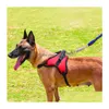 Collari per cani Guinzagli Bandiera mimetica Maglia Imbracatura regolabile Cani da passeggio Accessori per animali domestici sicuri Willl e Sandy Drop Ship Delivery H Dh7Rw