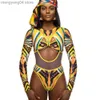 Maillot de bain pour femme Sexy à manches longues maillot de bain une pièce maillot de bain africain taille haute maillot de bain femme maille maillot de bain pour les femmes Zipper Monokini T230606