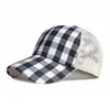 Ball Caps berretto da baseball regolabile in plaid di cotone per uomo e donna 106 G230606