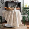 Tovaglia Bohemian El Cafe Decorazione artistica per la casa Rotonda 150 cm Copertura in cotone e lino in stile giapponese con nappa