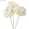 3st Rose Flower Rattan Sticks Fireless dofter Reed Diffuser Stick Diy Ornament Home Decor L230523