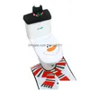 Décorations de Noël 3pcs / ensemble Toilet de toilette Boîte de tissus de couvercle Er Carton Salle de bain Snowman Santa Claus SEAT ERS DÉCOR DE DROP HAUT