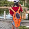 Transportín para perros Mochila portátil para mascotas Gato Bolsa de viaje transpirable Dstring Bolsas para el hogar de vacaciones Entrega directa Suministros para el jardín Dhlwo