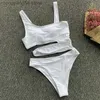 Women's Swimwear 2023 New Sexy White One Piece Swimsuit Women Cut Out Swimwear Push Up Monokini Bathing Suits Beach Wear Swimming Suit For Women T230606