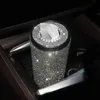 Nova caixa de lenços de cristal para carro criativo diamante tubo de toalha de papel auto porta-papel caso casa para meninas acessórios de carro