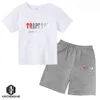 의류 세트 여름 Trapstar Tshirt Kids Boy Beach Shorts 세트 스트리트웨어 트랙 슈트 남자 여자 옷 여자 스포츠웨어 230606