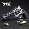 Rewolwer Pistolety Pistolet Pistolet Blaster Shell Wyrzucony ręczny pistolet pistoletowy pistoleta Airsoft dla dorosłych chłopców Wyświetlacz