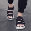 2020 nuove scarpe casual estive sandali da uomo sandali gladiatore piattaforma open toe sandali da spiaggia all'aperto calzature Roma nero NANLX17 L230518