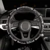 New 7 Color Unique Diamond Bowknot Car Steering Wheel Covers Universal Hot Fix Rhinestone Car Covered Steering-Wheel Accessories