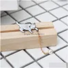 Pins Broschen Nette Einfache Weiße Katze Perle Anhänger Brosche Pin Emaille Farbe Lange Kette Für Frauen Mädchen Tier Design Mode schmuck D Dh6Qv