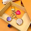 Luxury High Aolly Letter Printing Keychains Metal Handmade Unisex Designer bag car Key Ring with box