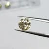 Свободные драгоценные камни SIC Moissanites Carat Stone от 3,0 мм до 12 мм среднего желтого цвета круглый