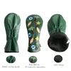 Другие продукты для гольфа 4pcs Set Head Covers Pu Leather Club Kutter для водителя Fairway Wood Hybrid Accessories 230606