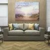 Seascape Beach Canvas Art Paradise Dawn Pintura a óleo pintada à mão Arte realista Decoração costeira para casa nova