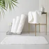 Carpets 2023 High Grade White Bathroom Mat Soft Cotton Floor Non-slip Highly Absorbent Washable Bathtub Towel For El Home Textile