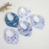 Bibs geğirme bezleri 5 parça/parti yenidoğan besleme önlükleri% 100 organik pamuklu bandana unisex bebek dişi bib bebek tükürük havlu g220605