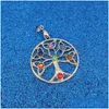 Other 7 Yoga Chakra Pendant Ealing Stones Pendants For Women Necklace Fashion Jewelry Will And Sandy Gift Drop Delivery Findings Comp Dh6Zc