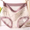 Maternity Intimates Women's Modal Underwear Sexy Panties Fashion Floral Briefs High Waist Girls' Female Lingerie