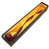 Smoke Pipes Exquisitely carved red resin wood pipe with a length of 410mm, fashionable and elegant long slender wooden pipe