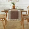 Table Cloth Dinner Tablecloth Anti-fade Cover Wrinkle-Resistant Color Block Tea Runner Household Supplies