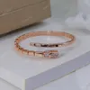 Heißer Designer Snake S Marke Armreif Mode Titan Kristall Manschette Armband Schmuck Geschenk