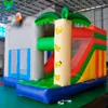 Château plein d'entrain gonflable d'éléphant avec la glissière de glissement adaptée aux besoins du client enfants Bounce House Air Jumper Jumping Castle Combo