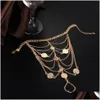 Fußkettchen Sommer Strand Fußkettchen Gold Chian Schmuck Frauen Einstellbare Sier Münze Sandale Fuß Zehenring Drop Lieferung Dh5Gz