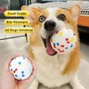 Popcorn Ball for Pet Dog Toy Light and High Elastic Chew Rubber Interactive Ball Bite Resistance Throwing Floating Toy for Dogs