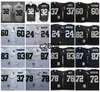 c2604 Vintage 24 Charles Woodson 32 Jack Tatum Maglie da calcio 37 Lester Hayes 83 Ted Hendricks 60 Otis Sistrunk 78 Art Shell 87 Dave Casper 82 Al Davis 72 John Matuszak