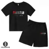 의류 세트 여름 Trapstar Tshirt Kids Boy Beach Shorts 세트 스트리트웨어 트랙 슈트 남자 여자 옷 여자 스포츠웨어 230606