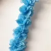 Dekorative Blumen Chiffon Stereo Blume Bekleidungszubehör DIY handverzierte Badeanzugschuhe und Hüte Spitze Verschlüsselung 28