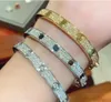 Pulseira de aço inoxidável de alta qualidade com strass para homens, pulseira de diamante de gelo, bracelete de manguito, chave de fenda, pulseira de joias 2023