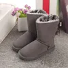 Australien Kinder Mädchen Schleifen Stiefel Uggi Bailey II Schuhe Winter Schneestiefel Klassischer Designer-Sneaker Wggs Kinder Jugend Baby Ug Kinderschuh warme uggly Kleinkind-Säuglingsschuhe