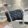 Designerka torba na ramię ciężka metalowa łańcuch crossbody TOP TOPE Warstwa skórzana Kobiet Portfel mody dla kobiet portfel