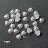 Nail Art Decorations Resin Heart Moon Decoration Flat Back Pearlescent White Mixed Size 3D Manicure Accessories 100200pcs 230606