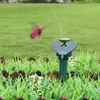 Garden Decorations Solar Power Dancing Farflies Fluting Vibration Fly Hummingbird Flying Birds Yard Funny Toys Q174