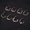 Носовые кольца шпильки 1pcs 16G Speptum Clicker Rings Кольца обручание шарнирные сегмент носовые кольца хряще