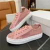 LAUREN Lace Sneakers Designer Casual Chaussures Femmes Toile Casual Chaussures Low Top Sneakers Imprimé Marche Plat Sneake Plate-forme Sneaker Taille 36-41