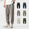 Chinesischen Stil Harem Jogger Hosen Männer Baumwolle Leinen Jogginghose Hosen Männer Lässig Leichte Frühling Sommer Männer Jogger L230520