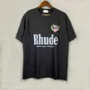 Rhude Ear Of Wheat T -shirt Män kvinnor Högkvalitativa streetwear överdimensionerade toppar uum1